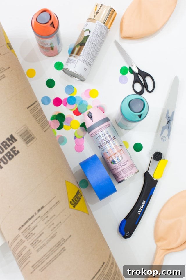 Epic DIY Confetti Blasts 3 DIY Confetti Poppers in various colors by Ashley Rose of Sugar and Cloth