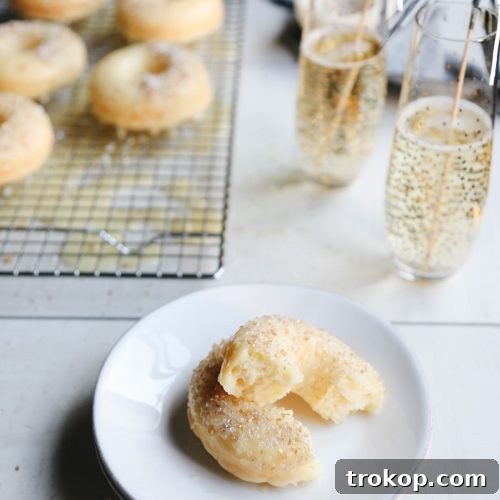 Champagne Donuts Recipe by top Houston lifestyle blogger Ashley Rose of Sugar and Cloth