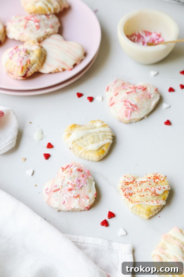Raspberry Heart Shaped Pop Tarts Recipe by top Houston lifestyle blogger Ashley Rose of Sugar and Cloth
