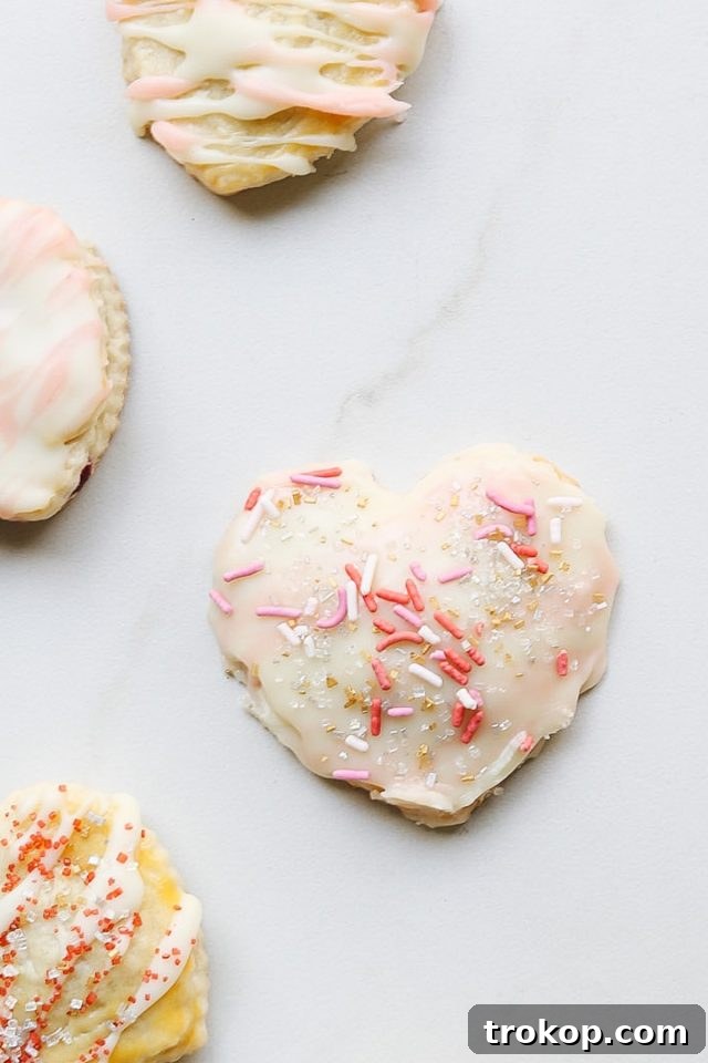 Raspberry Heart Shaped Pop Tarts Recipe by top Houston lifestyle blogger Ashley Rose of Sugar and Cloth