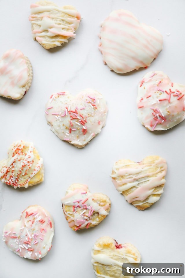 Raspberry Heart Shaped Pop Tarts Recipe by top Houston lifestyle blogger Ashley Rose of Sugar and Cloth
