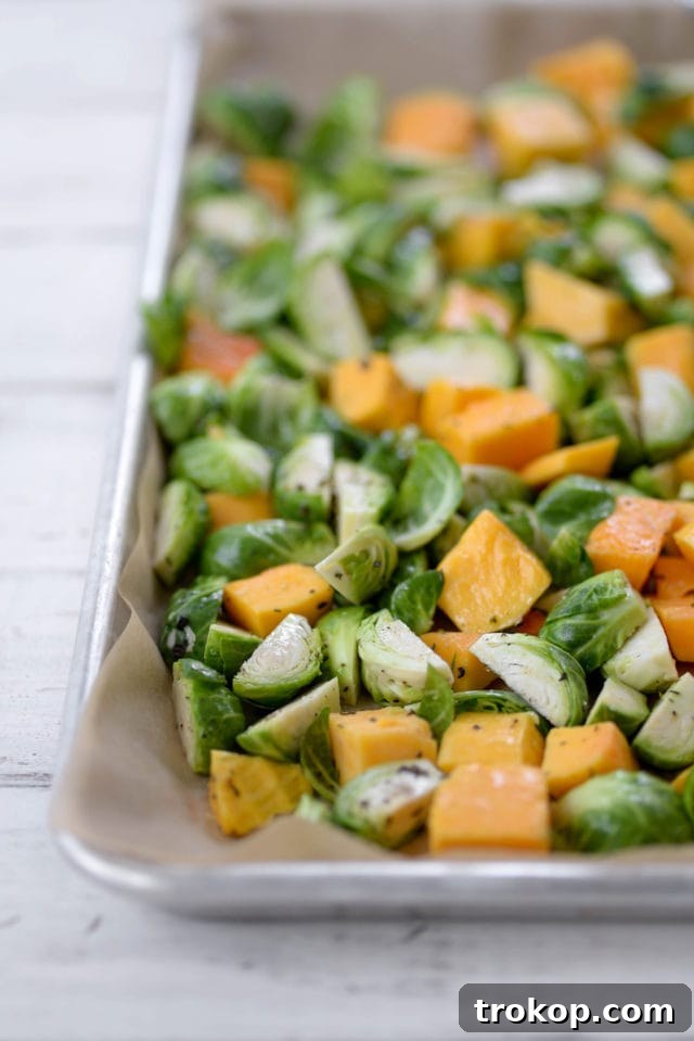 Close-up of the delightful Winter Panzanella Salad ingredients.