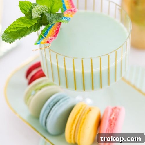 Lucky Coconut Mint Chip Cocktail Recipe by top Houston lifestyle blogger Ashley Rose of Sugar and Cloth
