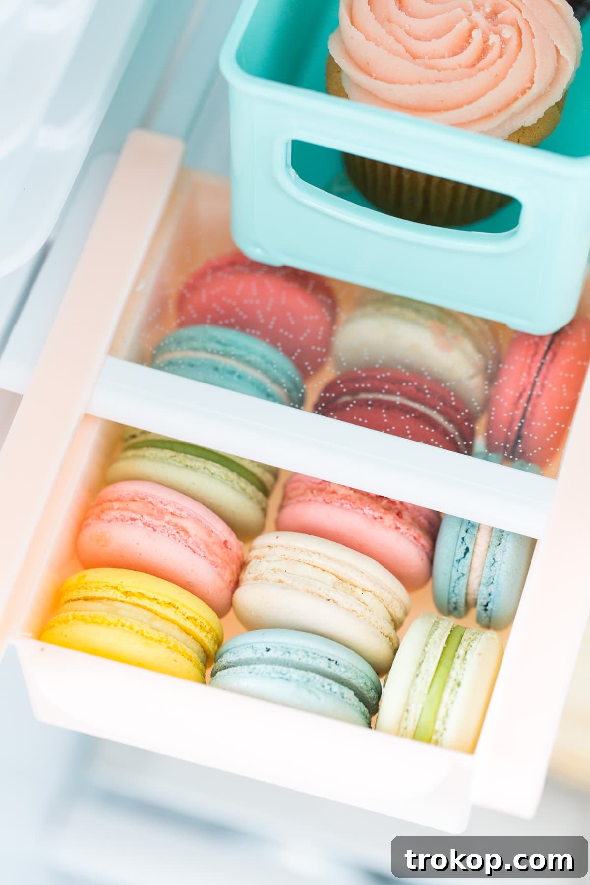 6 Unexpectedly Delightful Hacks for a Sparkling Spring Fridge 6 Refrigerator shelf with clear slide-on plastic drawer organizers