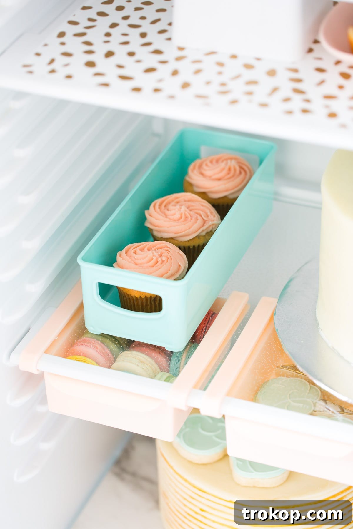 Clean and organized refrigerator interior after applying cleaning hacks