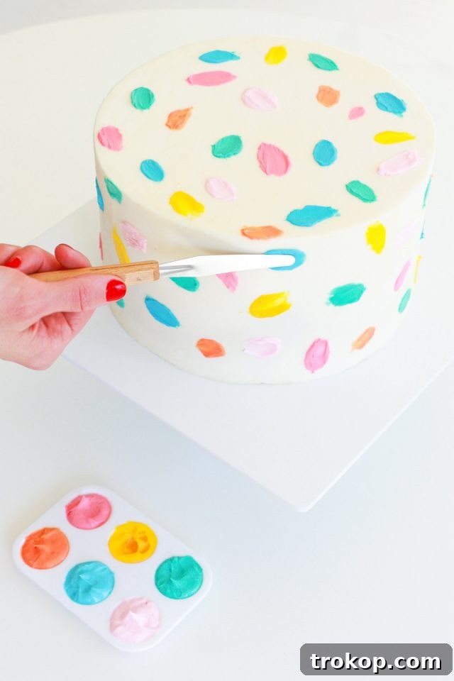 DIY Balloon Cake Topper and Cake Painting Tutorial
Orjinalleştirilmiş başlık:
Elevate Your Cake: A DIY Balloon Topper & Painting Masterclass 14 Step 9 - Applying Base Colors for Painted Cake Design