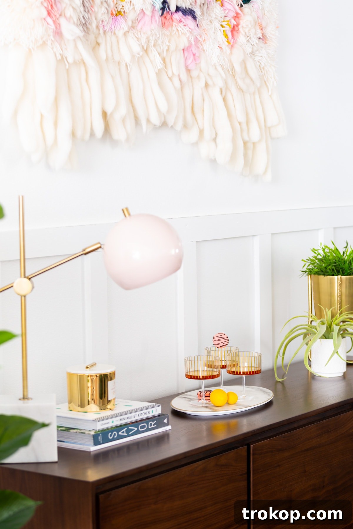 Sugar & Cloth Casa: Our Dining Room Makeover Reveal! - Bar Cart Detail
