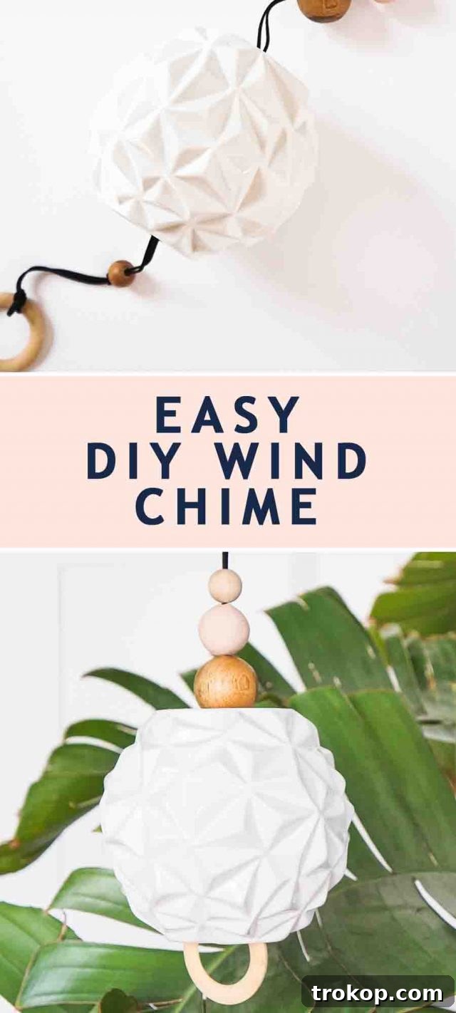 A collage of various DIY wind chime designs, showcasing different materials and styles
