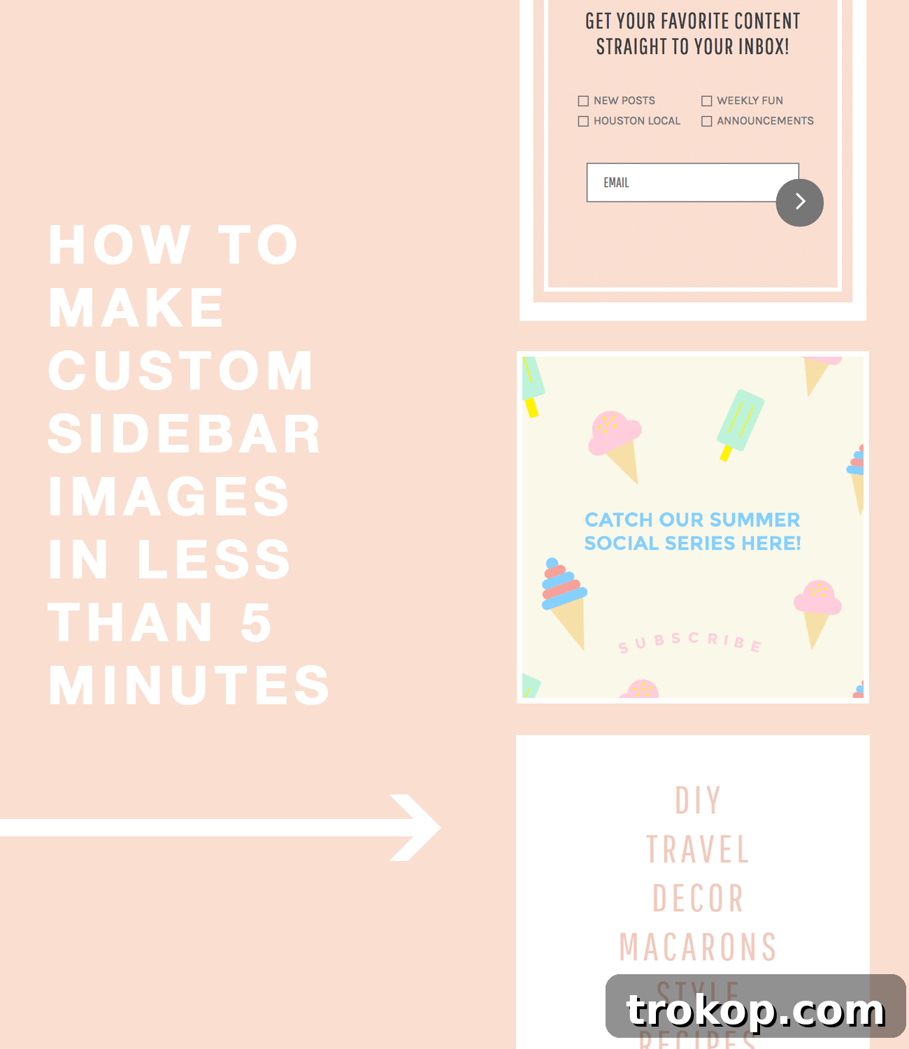 Instant Impact: 5 Graphics to Boost Your Followers in Minutes 6 Enhance your website with professional sidebar graphics created in PicMonkey, improving user navigation and site aesthetics for bloggers and businesses.