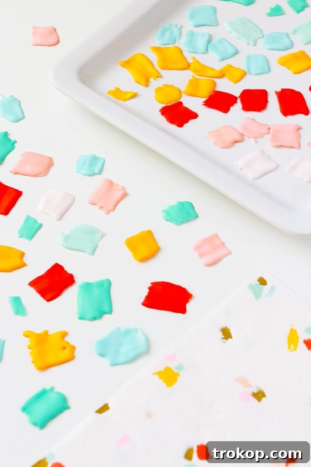 DIY Mini Confetti Print Cakes by top Houston lifestyle blogger Ashley Rose of Sugar and Cloth #recipe #diy #cake #entertaining #parties