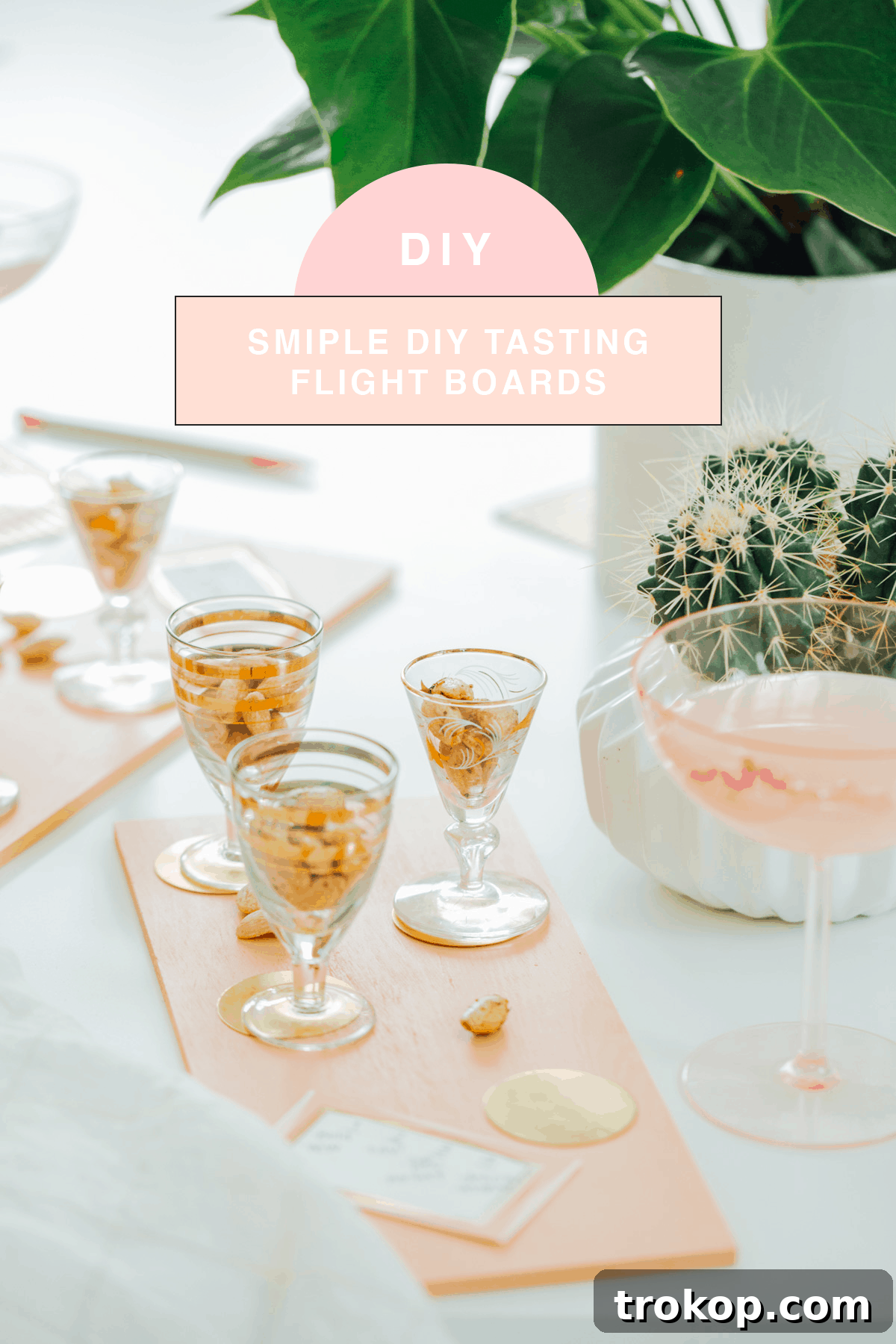 Craft Your Own Tasting Flights 9 Overhead view of DIY gourmet almond tasting flight