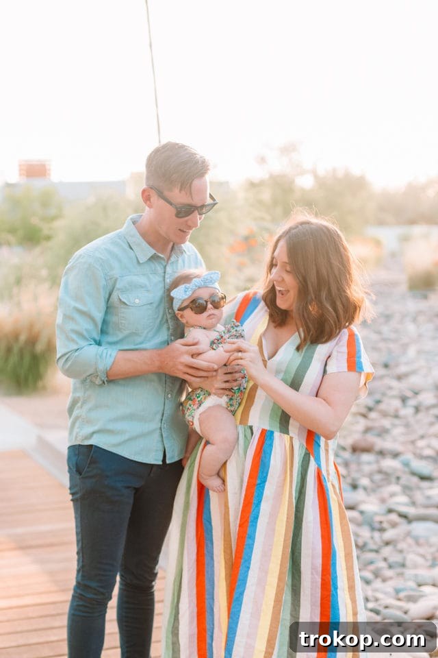 Stress-Free Baby Travel: Your 13-Item Packing Checklist 5 A family and friends trip to Scottsdale, Arizona, captured by a top lifestyle blogger, illustrating travel with a young child.