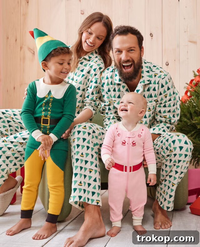 Festive Family Fun: Matching Family Christmas Pajamas 10 Warner Bros™ Discovery Elf themed matching family pajamas for Christmas.