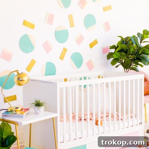 Abstract Shapes DIY Nursery Wall Decor