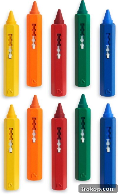 Munchkin Draw Bath Crayons for stocking stuffers for kids, making bath time creative and fun