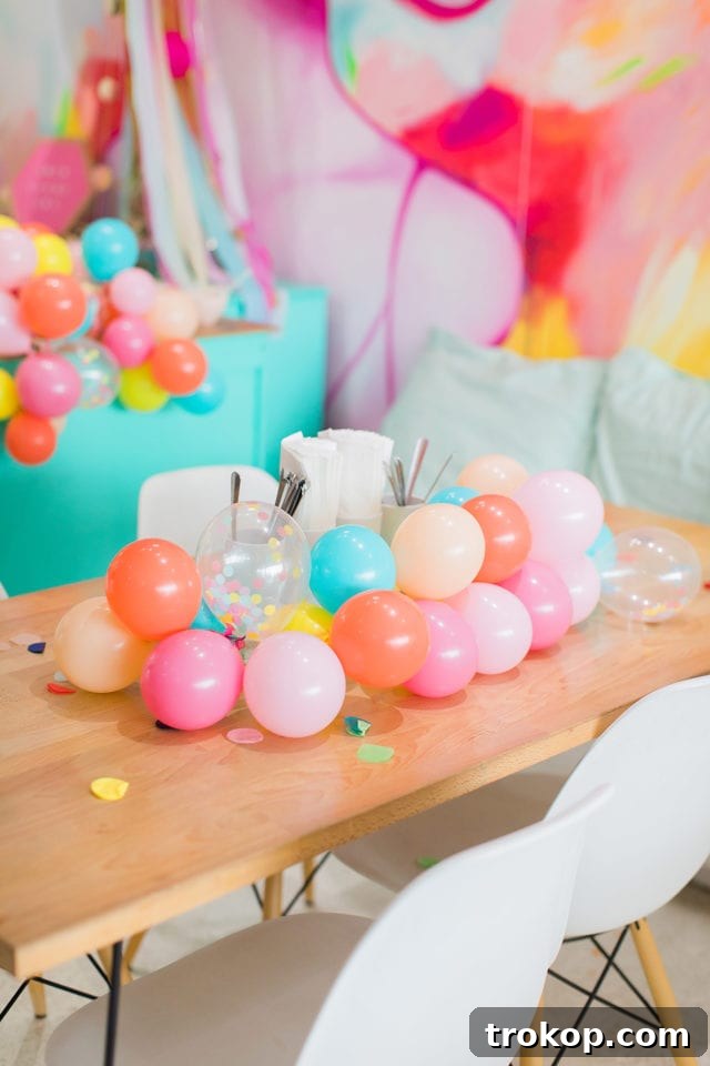 Honey Art Cafe, a fun and colorful birthday venue idea in Houston, styled by Sugar & Cloth