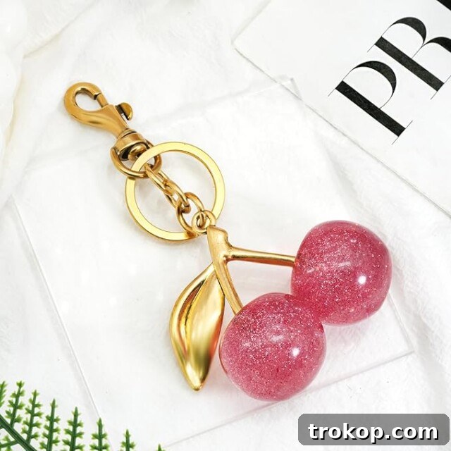33 Galentine's Day Gifts to Pamper Your Bestie 26 Fruit Charm Keychain for galentines gifts ideas