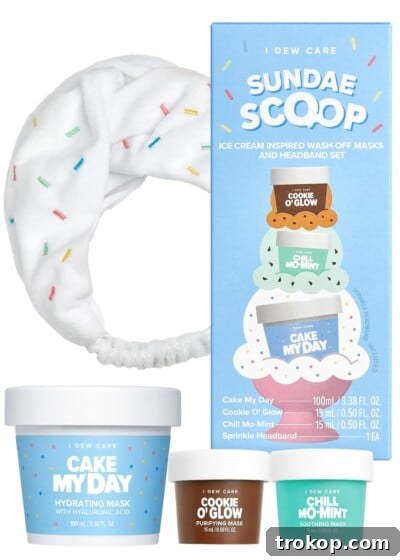 33 Galentine's Day Gifts to Pamper Your Bestie 35 Sundae School Ice cream Face Mask Gift Set