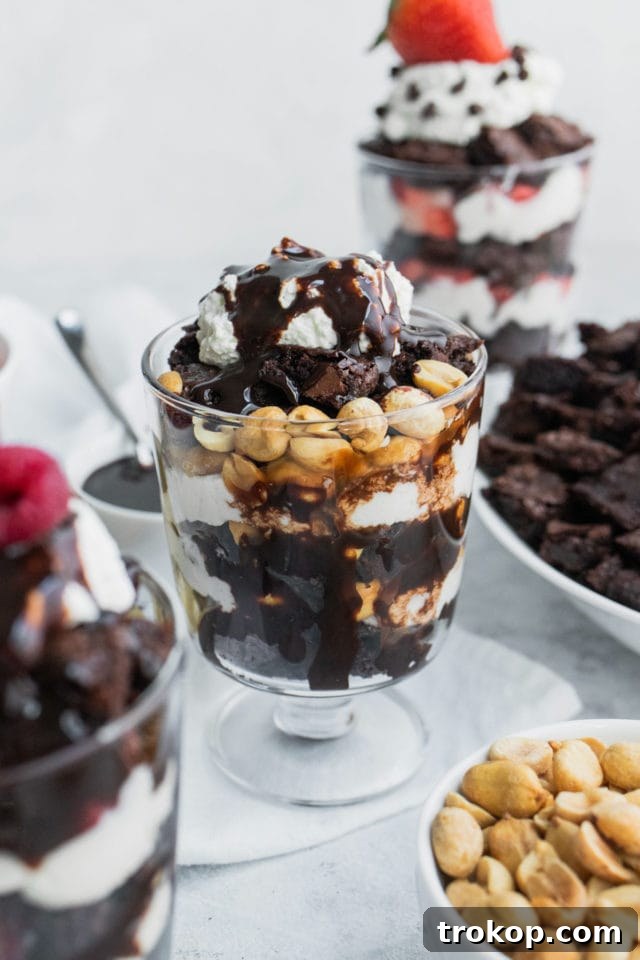 Build Your Own Brownie Parfait Masterpiece 7 Fudge Sundae Parfait