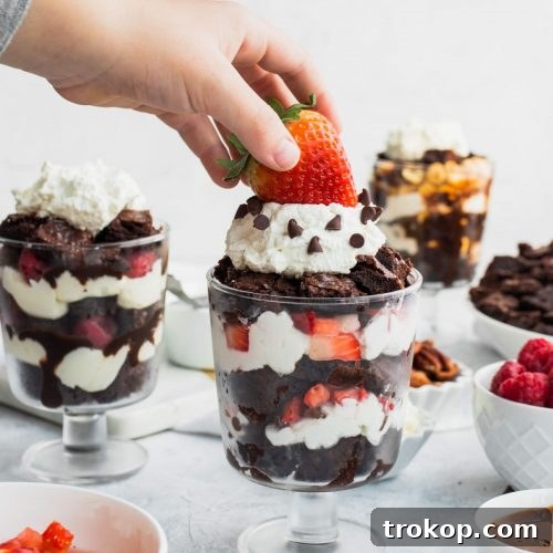 Brownie Parfaits Recipe Cups
