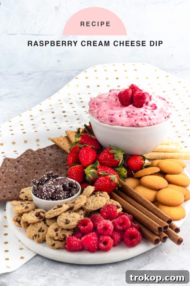 Delectable Raspberry Cream Cheese Dip and Dessert Board Recipe 7 Raspberry Cream Cheese Dip and Dessert Board by Ashley Rose of Sugar & Cloth