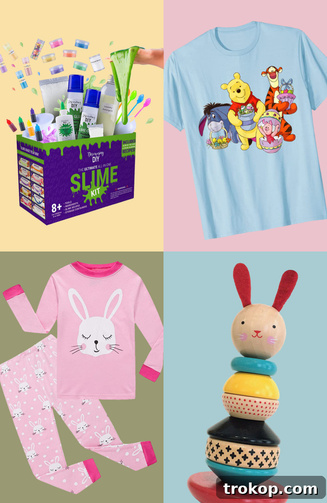 Creative Easter basket ideas for kids, featuring non-candy gifts.