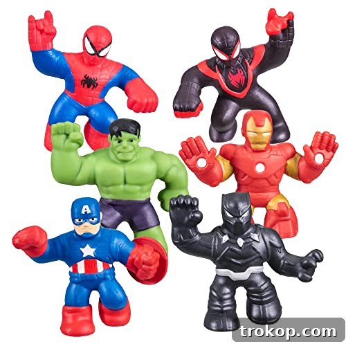 Heroes of Goo Jit Zu, stretchy and squishy action figures.