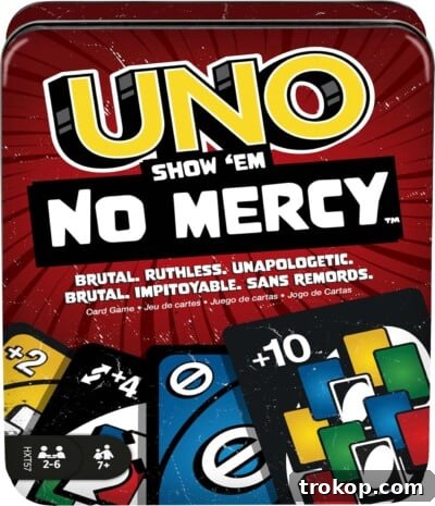 UNO Show ‘em No Mercy Card Game, competitive and exciting fun.