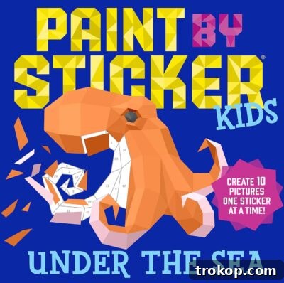 Paint by Sticker Kids Activity Book for colorful, mess-free art.