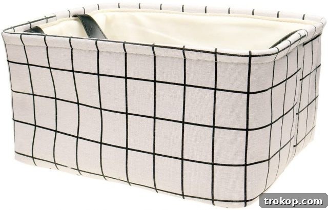 Foldable Canvas Basket With Drawstring Closure, a practical and discreet Easter basket