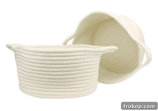 Cotton Rope Storage Basket for organizing and gifting