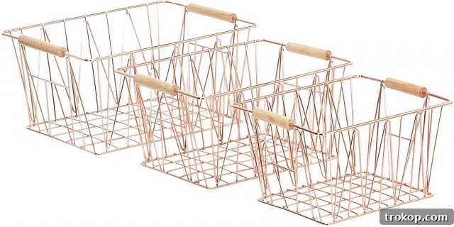Copper Wire Basket as a stylish and functional Easter basket
