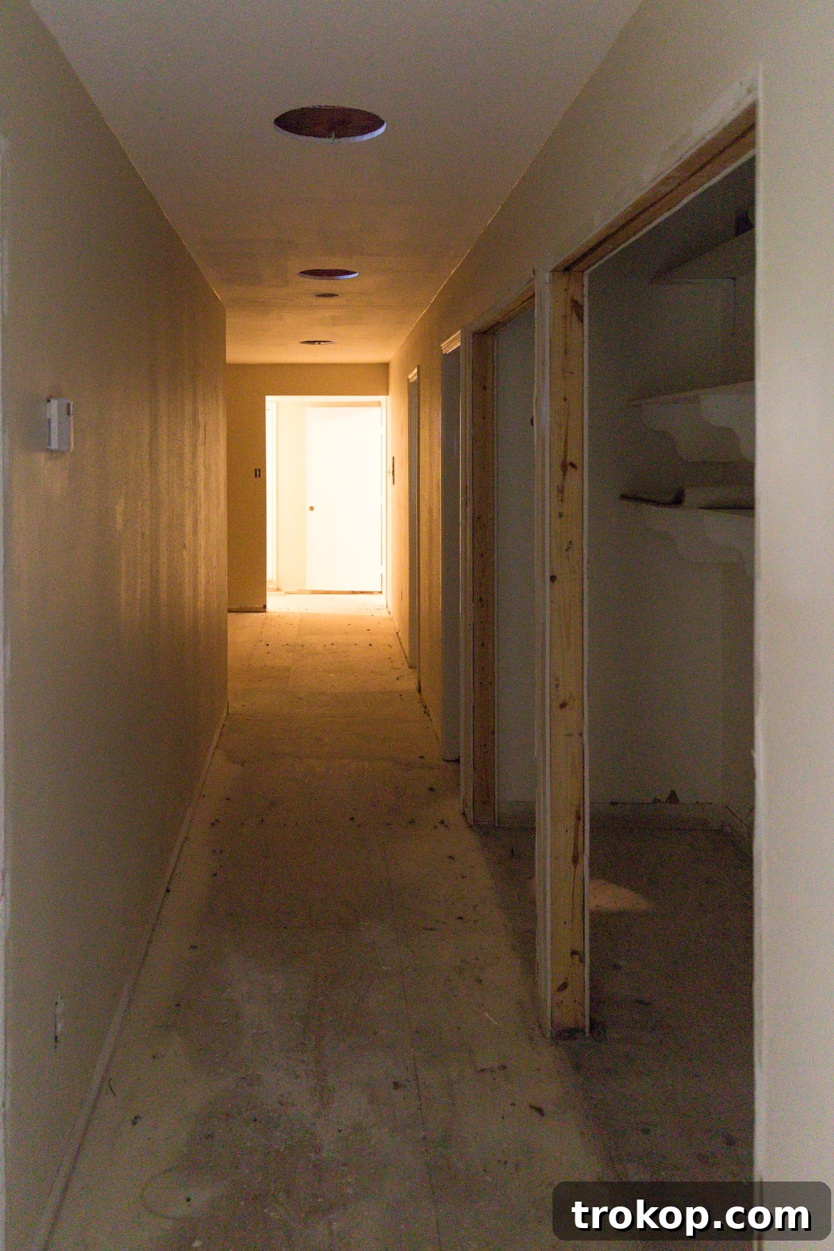 New Home New Light Our Skylight Transformation 3 Before: The old hallway view, demonstrating the severe lack of natural light. Velux sun tunnels were installed here to bring much-needed brightness without major structural changes, creating a more welcoming corridor.