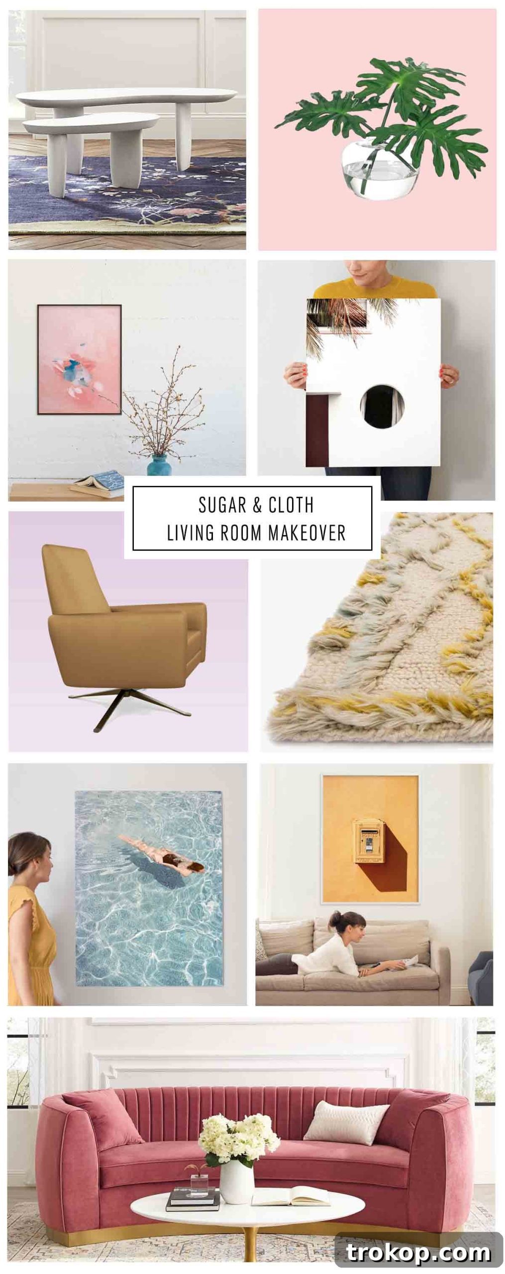 One Room Challenge Week 2 Living Room Design Blueprint And The Hurdles 2 Sugar & Cloth Living Room Design Plan for One Room Challenge - Ashley Rose of Sugar & Cloth