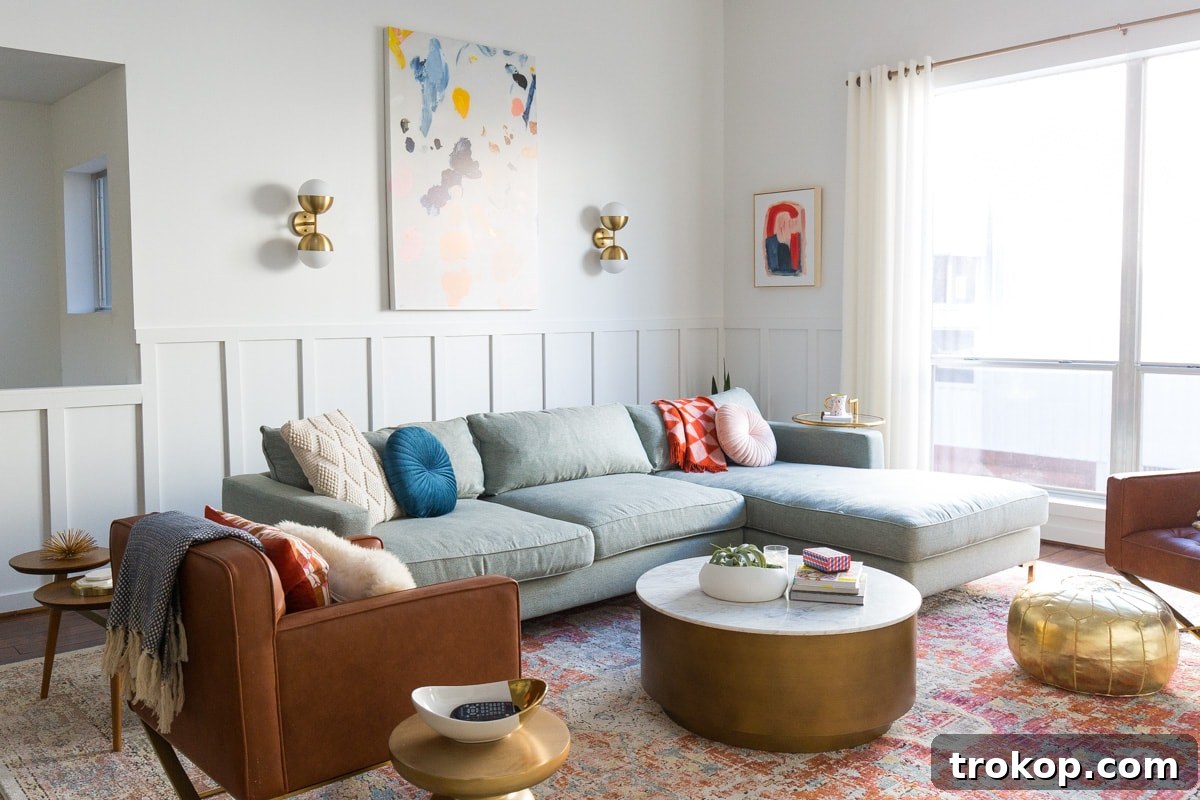 Big Reveal: We Finally Have Our Finished Living Room Makeover by top Houston lifestyle blogger Ashley Rose of Sugar & Cloth