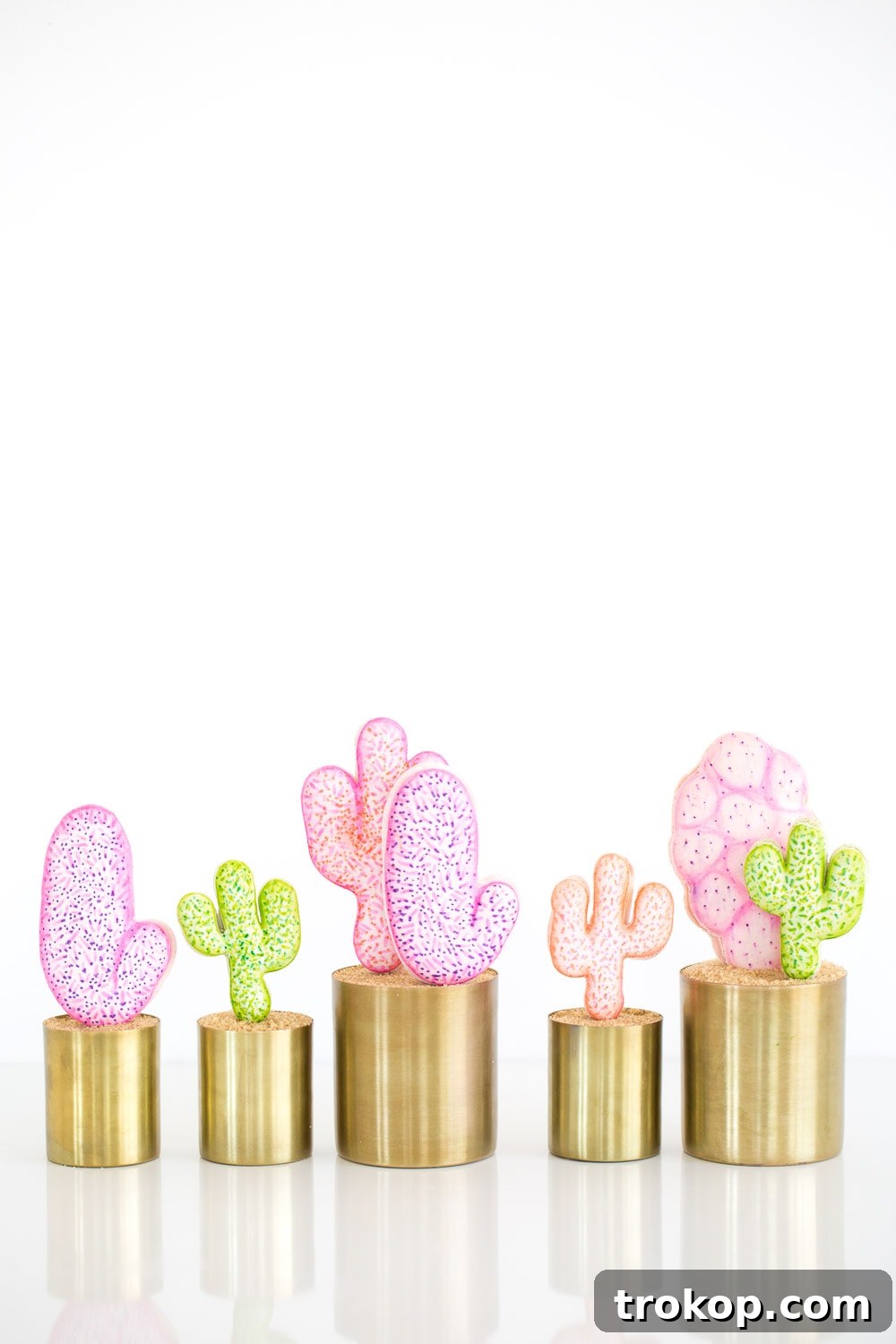 The Plant Mom's Mother's Day Gift Guide: Buy or DIY 7 DIY Pink Cactus Macarons, a sweet and prickly edible treat by Sugar & Cloth