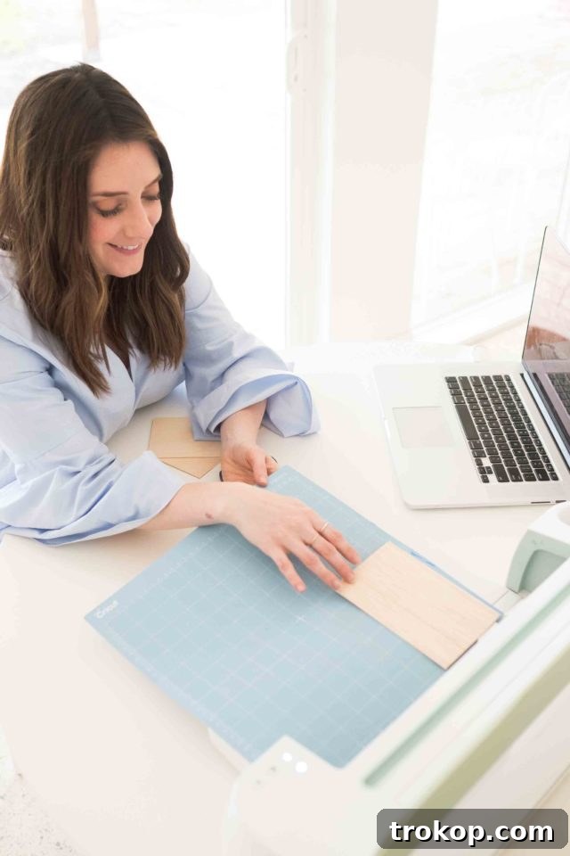 Transform your home with custom wood art. The Cricut Maker precisely cuts basswood and balsa wood, perfect for detailed abstract designs. Elevate your decor with handmade elegance.