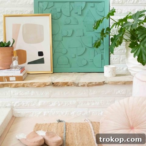 A beautifully crafted DIY abstract wooden artwork piece, showcasing intricate shapes and a modern aesthetic.