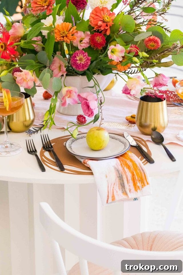 photo of DIY leather placemats for fall decor by sugar and cloth