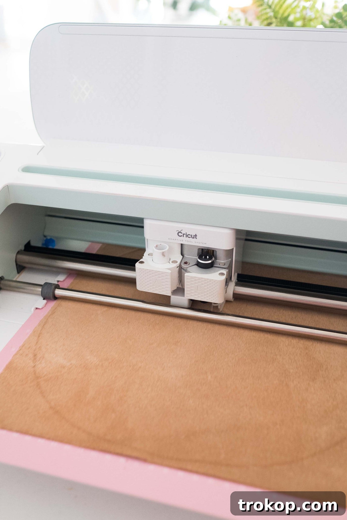 Crafting Chic Leather Placemats Using Cricut 7 Loading faux leather onto a Cricut StrongGrip mat for cutting