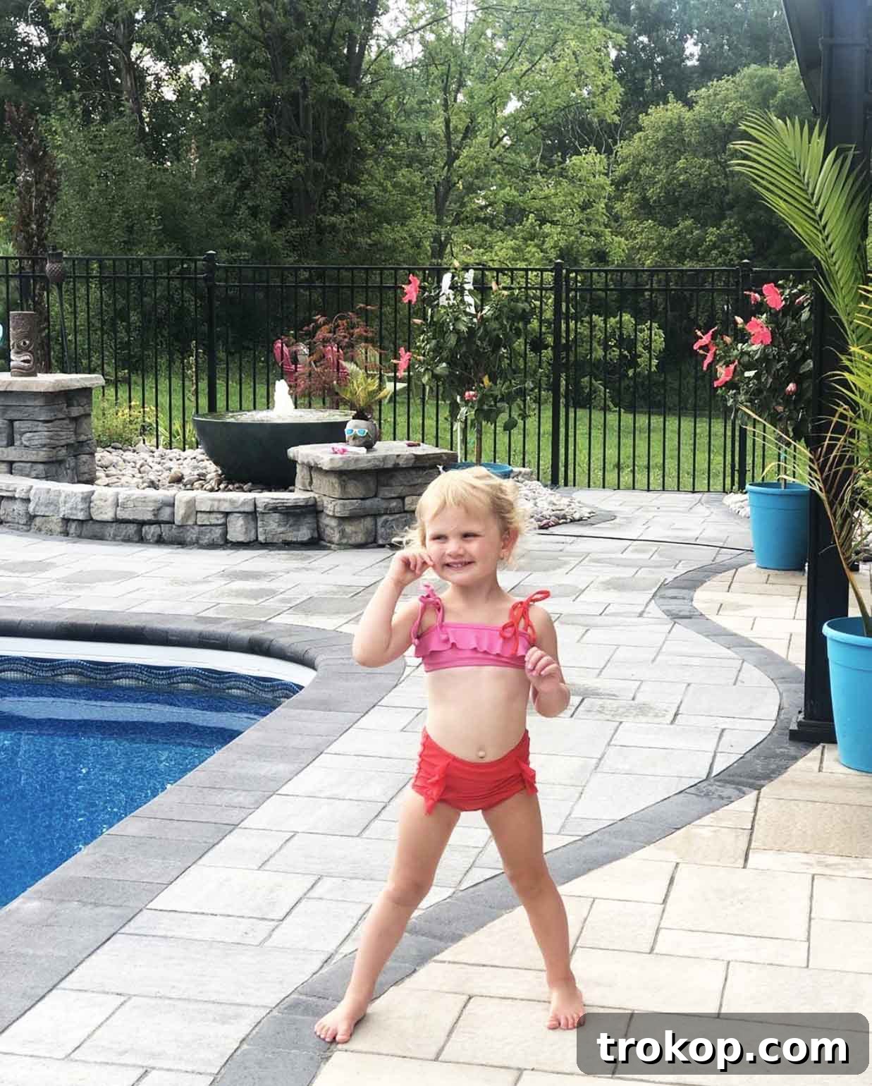 Olivia Ocean: Real Moms Make Waves in Mommy and Me Swimsuits 19 Daughter of Beth of CK Hands and Homes in Beverly kids color block bikini