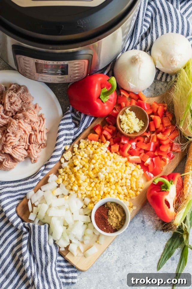 Photo of ingredients for the Best Easy Turkey Chili recipe