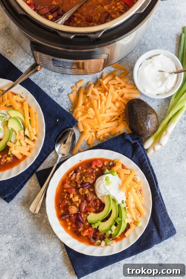 Photo of one way to cook Turkey Chili in an instant pot