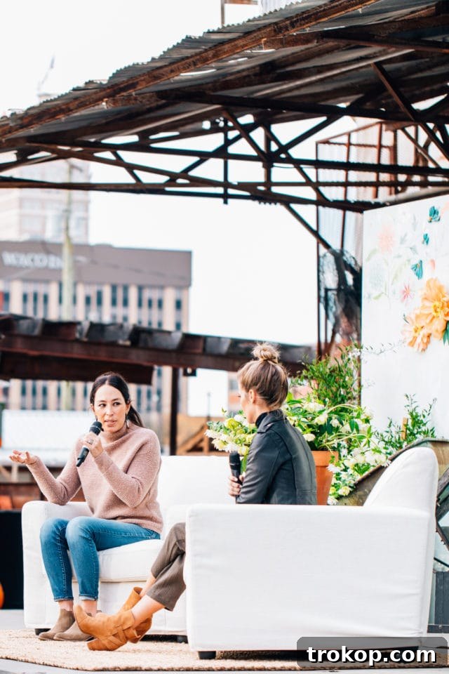 Joanna Gaines engages with fans at the Experience the Silos event for her book signing