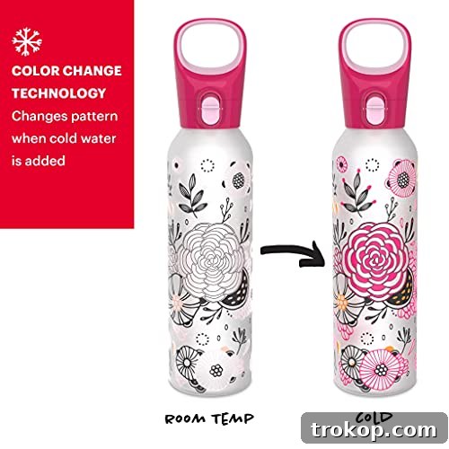 Pyrex 17.5-Oz Color Changing Glass Water Bottle with Silicone Coating, Leakproof and Textured Glass Reusable Water Bottle, Eco-Friendly, BPA-Free Silicone Coating, Floral Pink Pyrex 17.5-Oz Color Changing Glass Water Bottle with Silicone Coating, Leakproof and Textured Glass Reusable Water Bottle, Eco-Friendly, BPA-Free Silicone Coating, Floral Pink