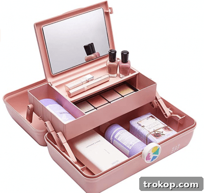 56 Gifts Girls Will Absolutely Adore 15 a pink caboodle present for girls with makeup inside