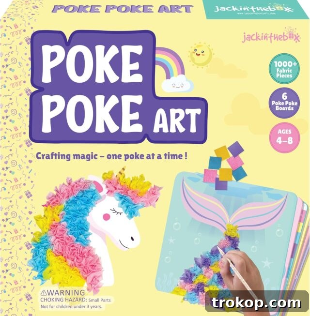 Rabbit Karaoke Machine for Kids, Children and Toddlers with 2 Wireless Bluetooth Microphones, Portable PA Speaker System Includes Lyrics Display Phone Holder, TV Cable and Singer Vocal Removal Mode oke Poke Art for Kids - Unicorns, Mermaids, Princess, and Cupcakes, Mess-Free Sewing Art for Kids, Toys for Girls and Boys Ages 4 5 6 7 8, for gifts for girl