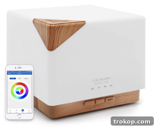 33 Heartfelt Gifts Your Best Friend Deserves 13 Modern wood and white essential oil diffuser with smart features