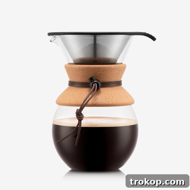 33 Heartfelt Gifts Your Best Friend Deserves 18 Bodum Pour Over Coffee Maker with Reusable Stainless Steel Filter