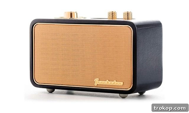 33 Heartfelt Gifts Your Best Friend Deserves 5 Vintage-looking wireless portable Bluetooth speaker